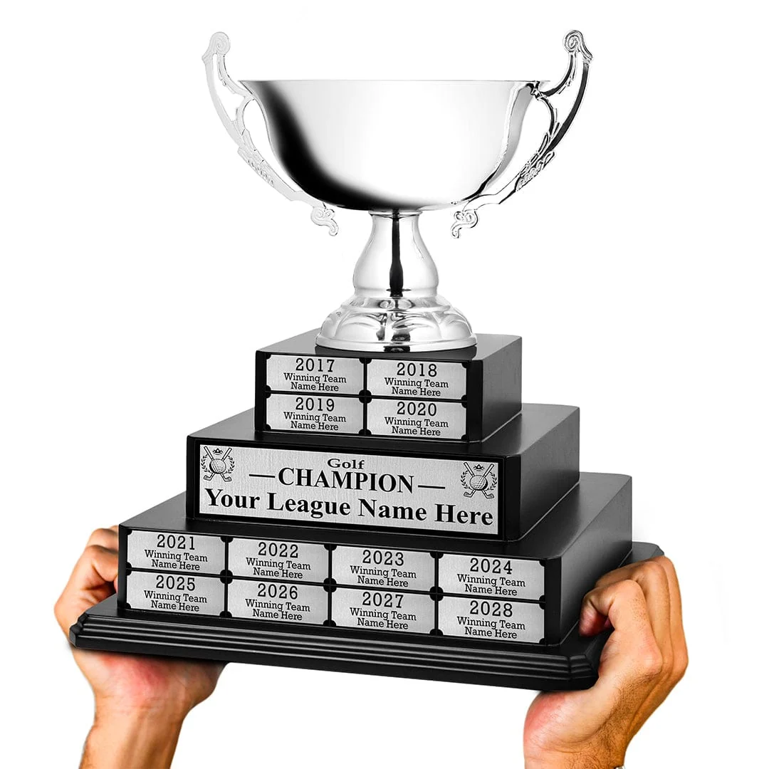 15" Golf Grand Champion Tiered Perpetual Trophy