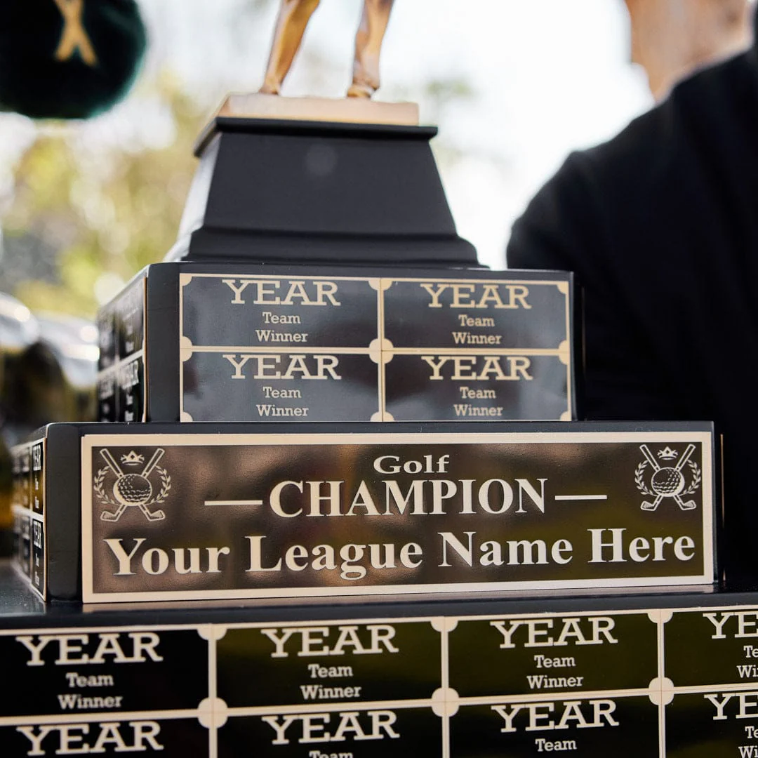 17" Golf Champion Tiered Perpetual Trophy - Image 5