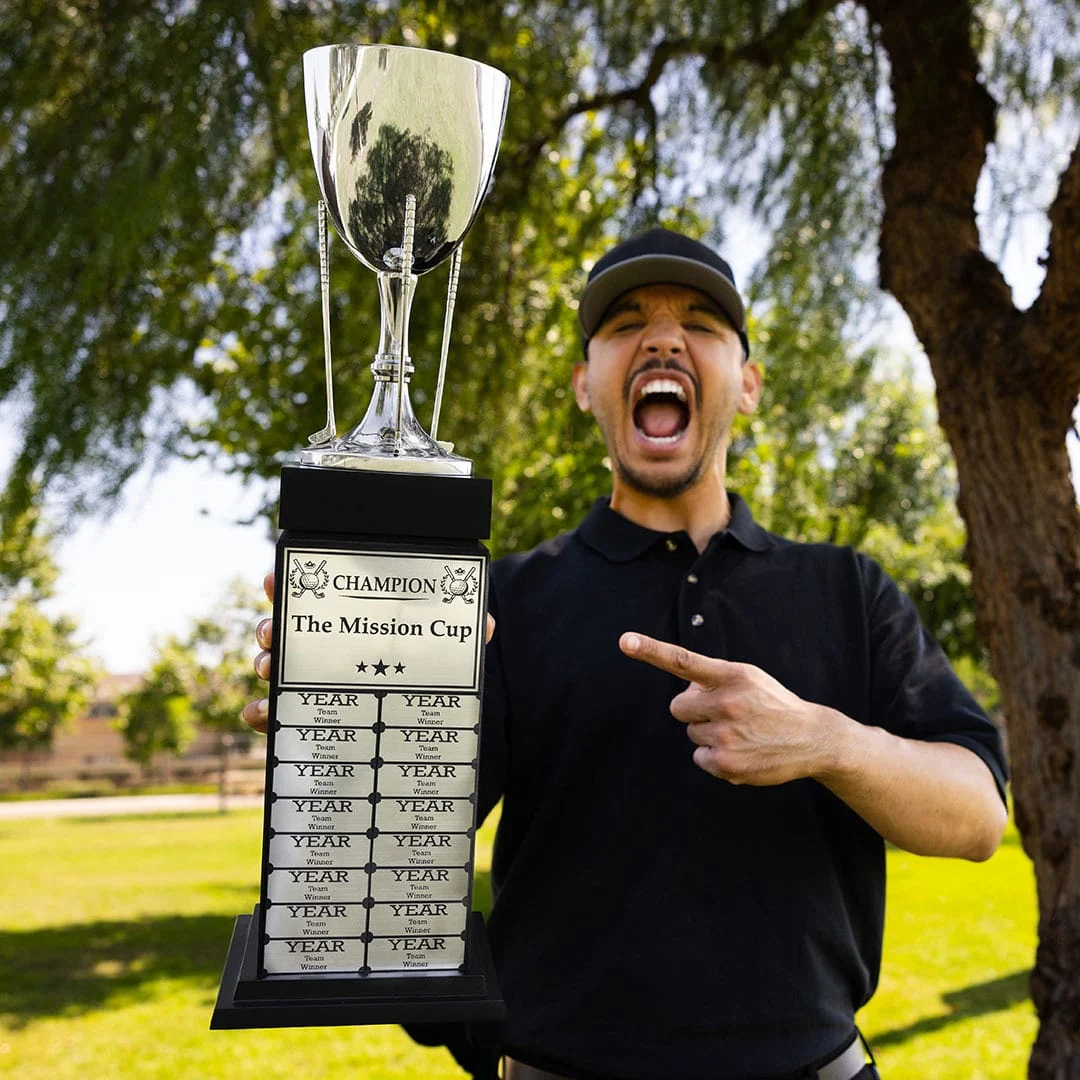 24" Golf Cup Perpetual Tower Trophy - Image 2