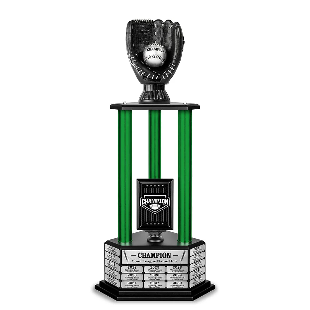 26"-36" Perpetual Custom Baseball Trophy - Black - Image 20