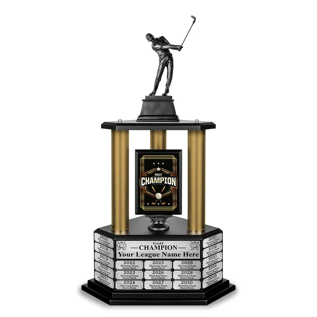 26"-36" Perpetual Custom Championship Golf Trophy - Image 8