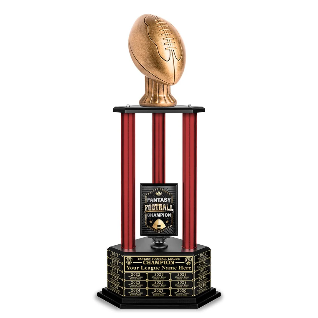 26-56” Antique Gold Football Championship Trophy - Image 11