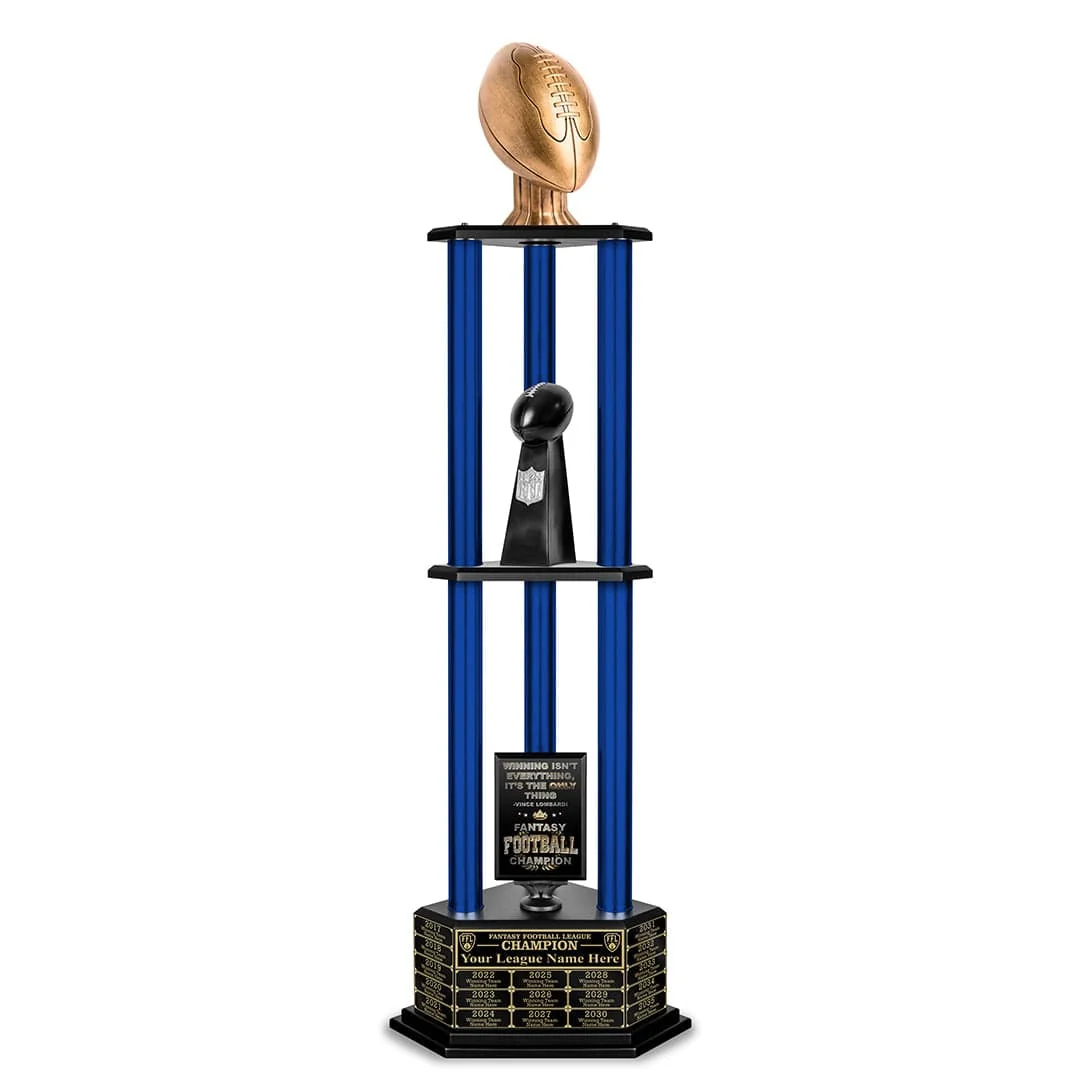 26-56” Antique Gold Football Championship Trophy - Image 20