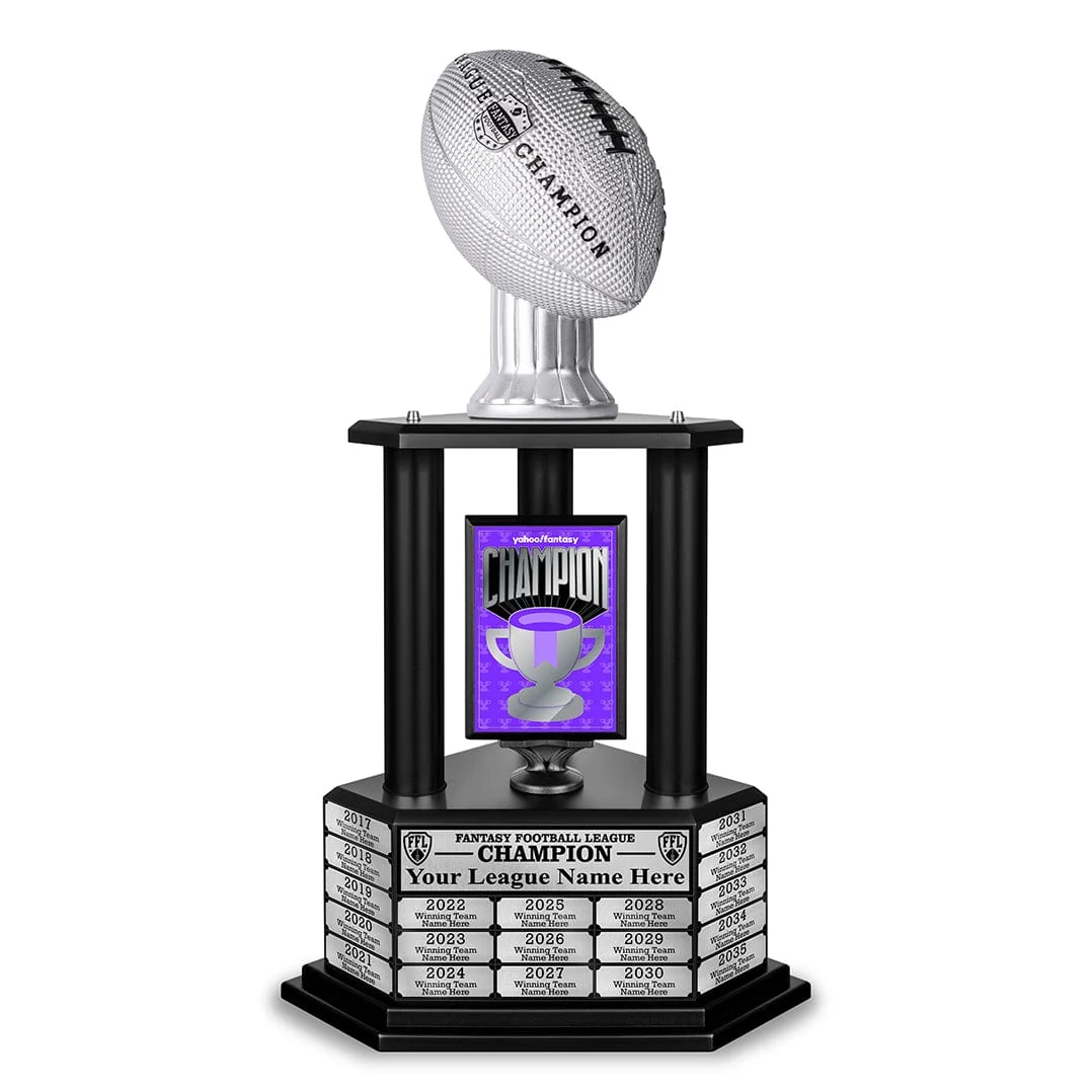 Yahoo! Fantasy Football Champion 26" Perpetual Trophy - Image 8