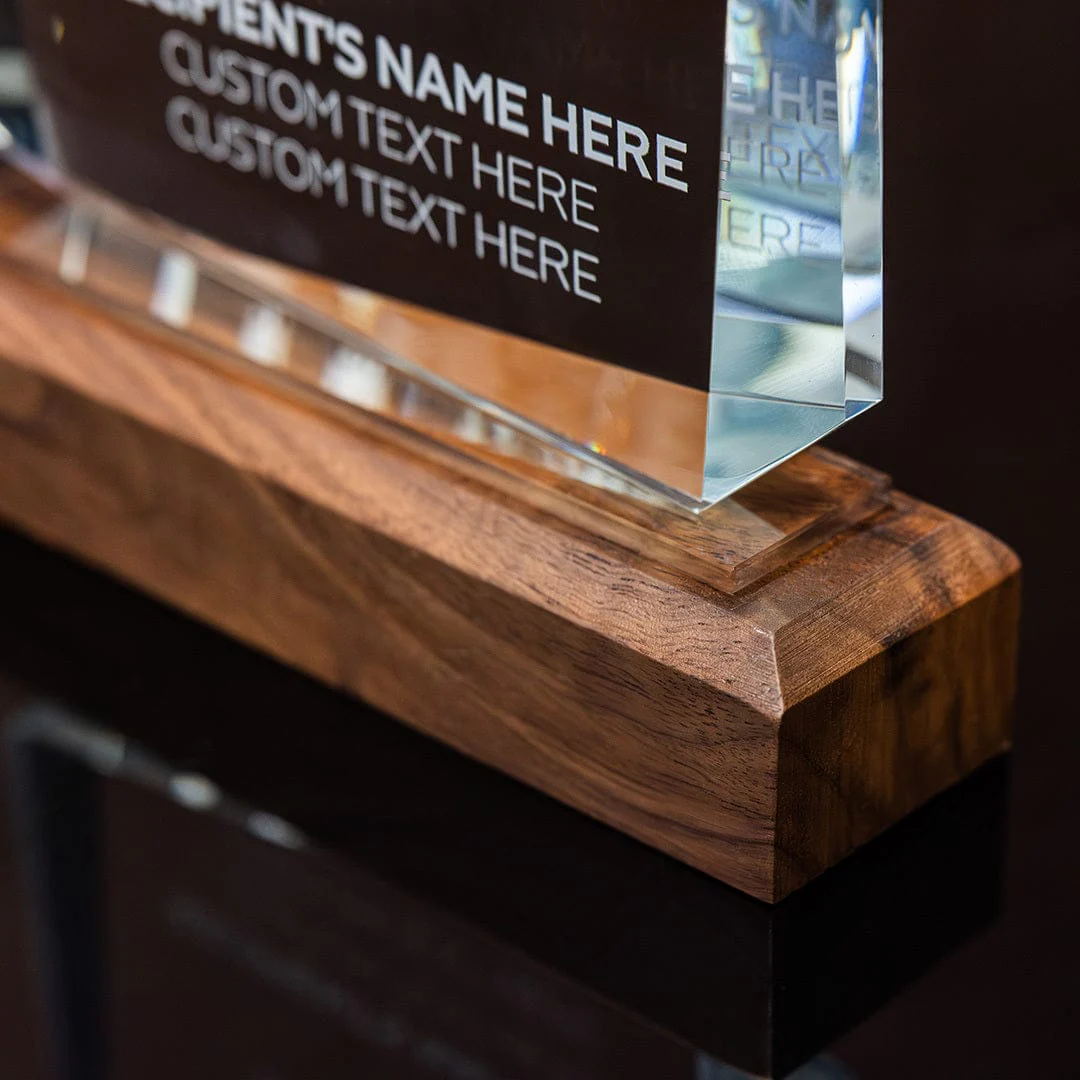 8.5" Years of Service Crystal Award - Image 4