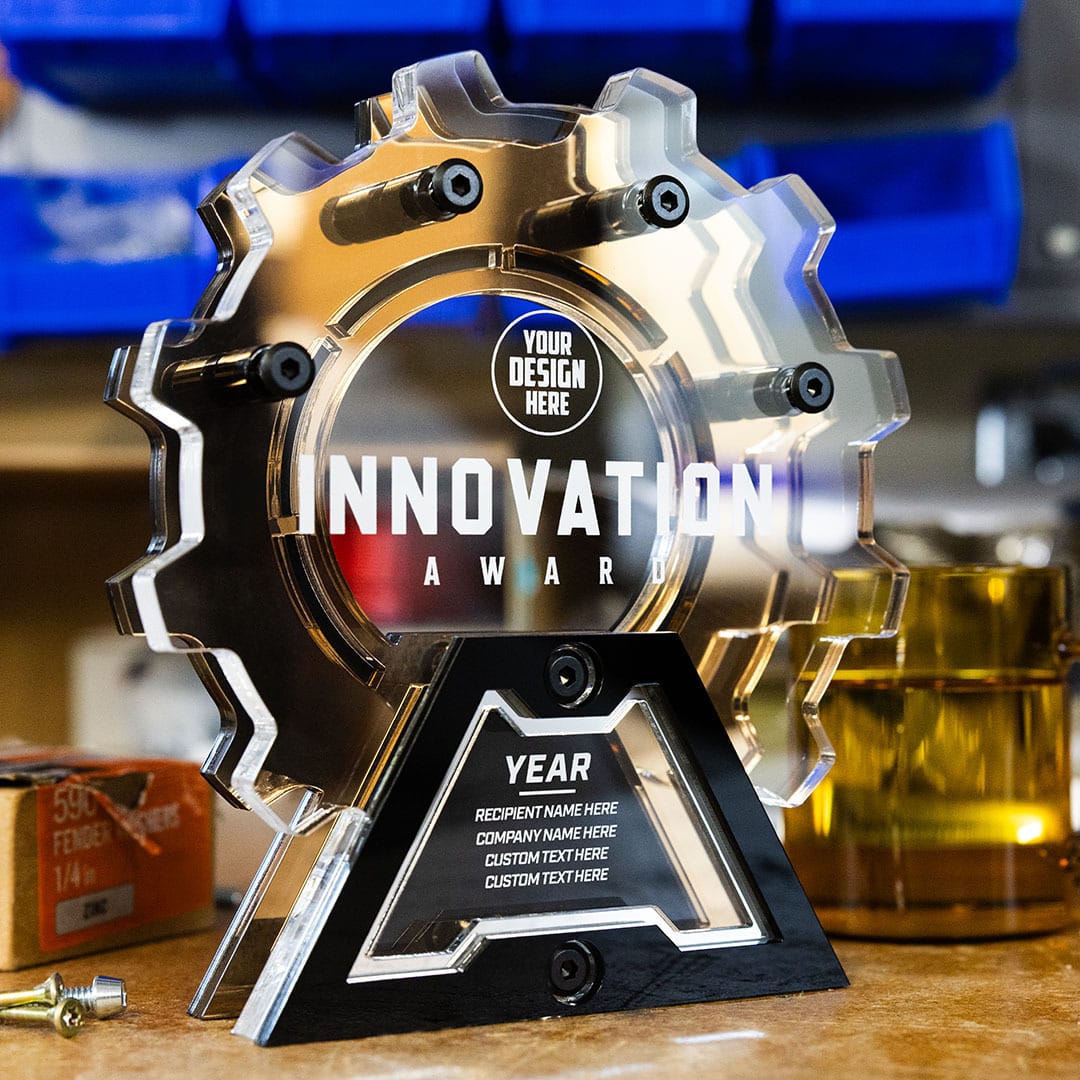 8" Innovation Custom Acrylic Award - Image 2
