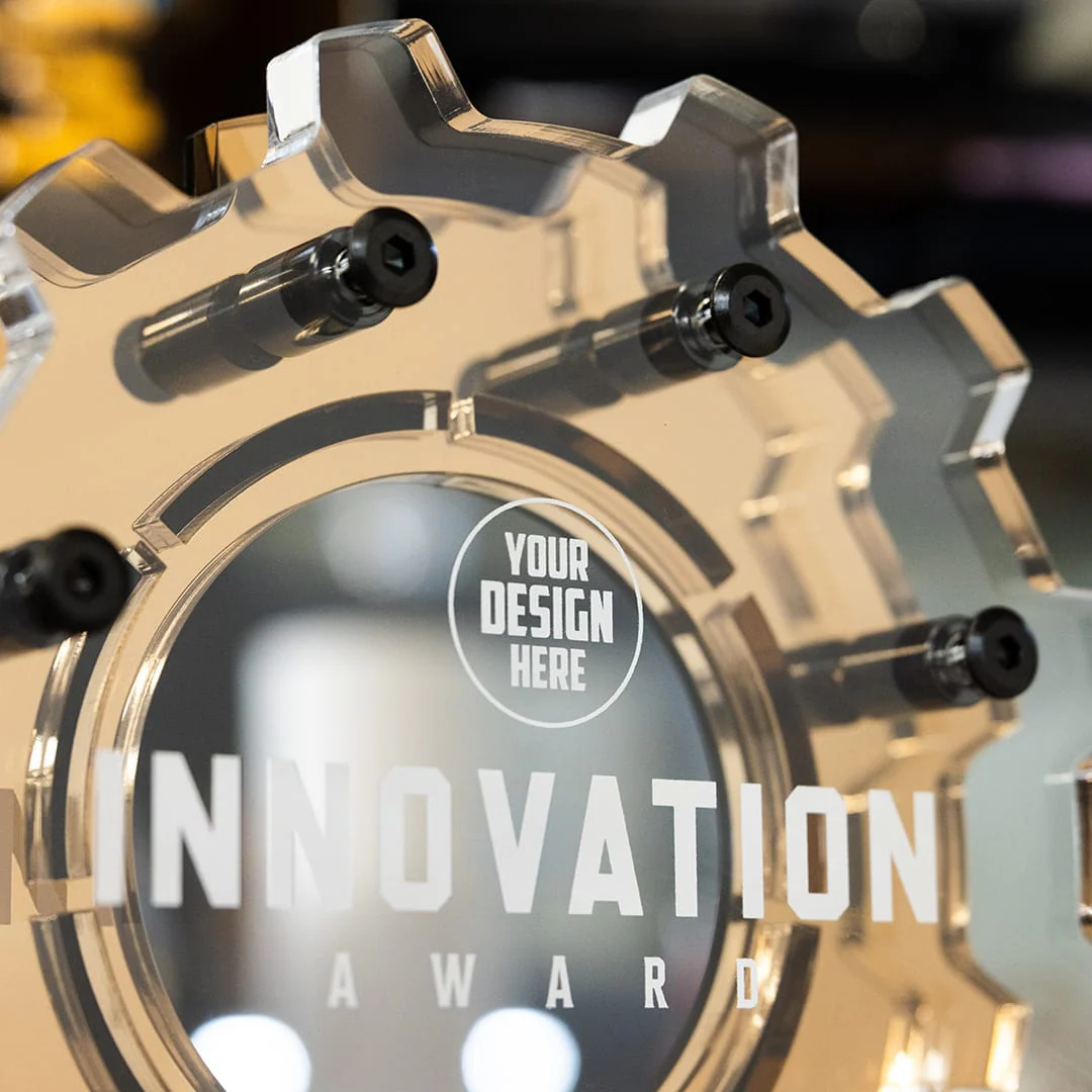 8" Innovation Custom Acrylic Award - Image 3