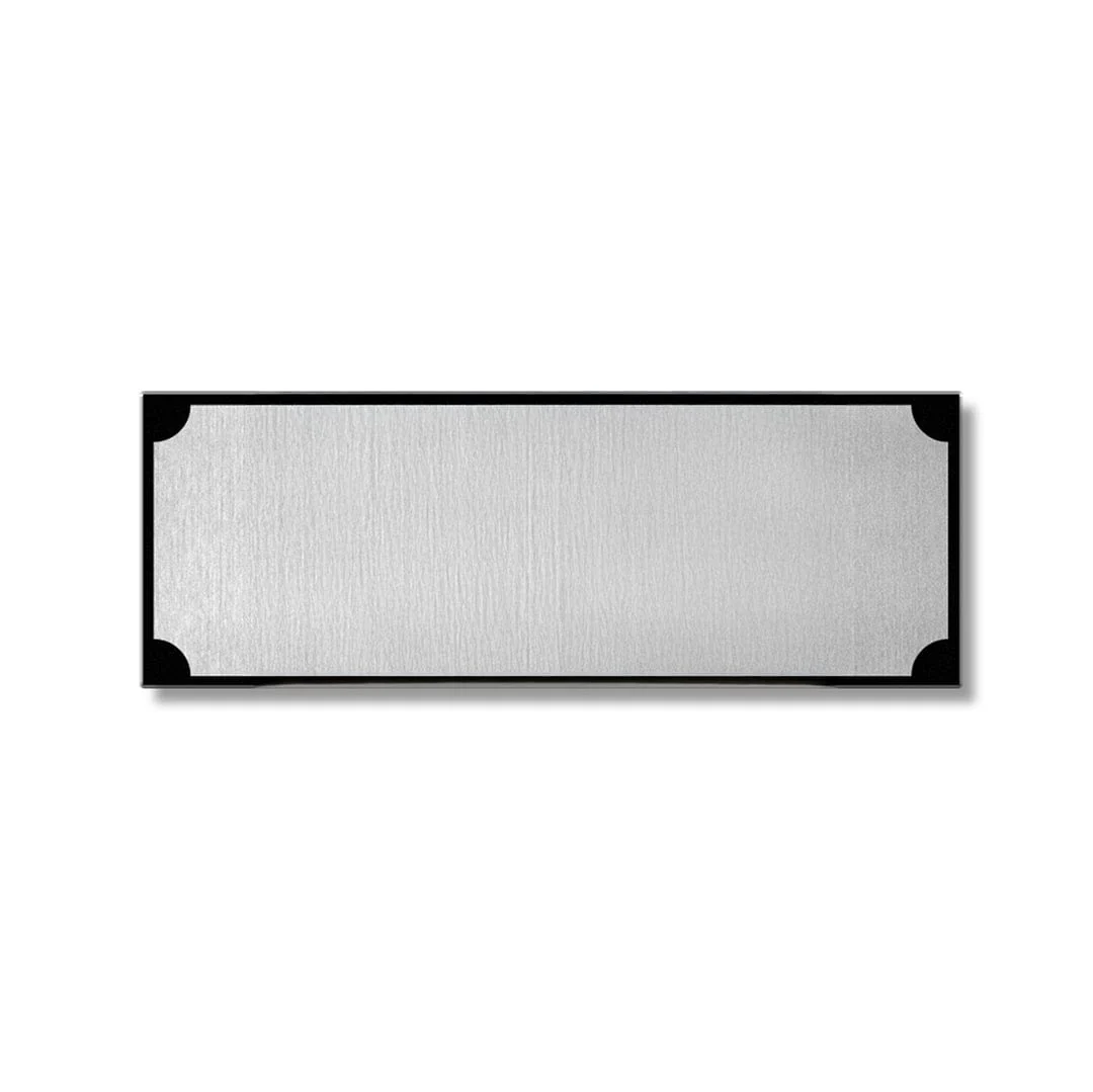 Blank Name Plate - Silver & Black/Gold - Image 5