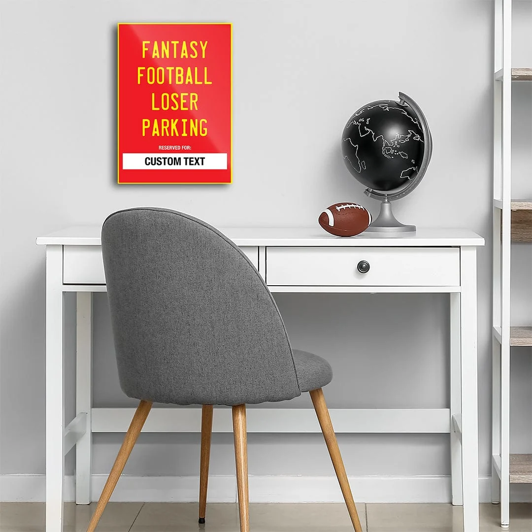 Custom Fantasy Football Loser Parking - Metal Wall Art - Image 8
