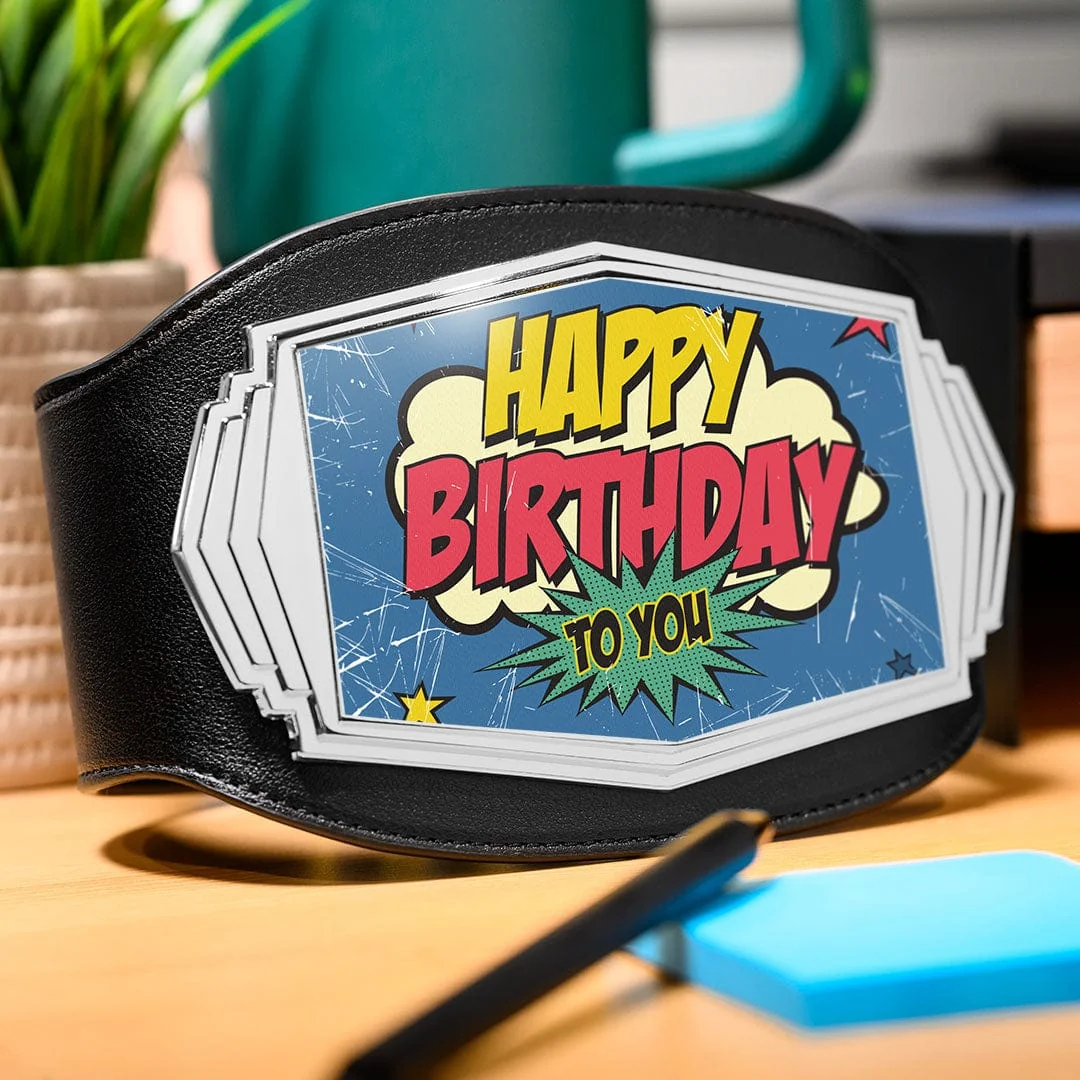 Design Your Own" Mini Championship Belt - Custom 1lb Title Belt - Image 2