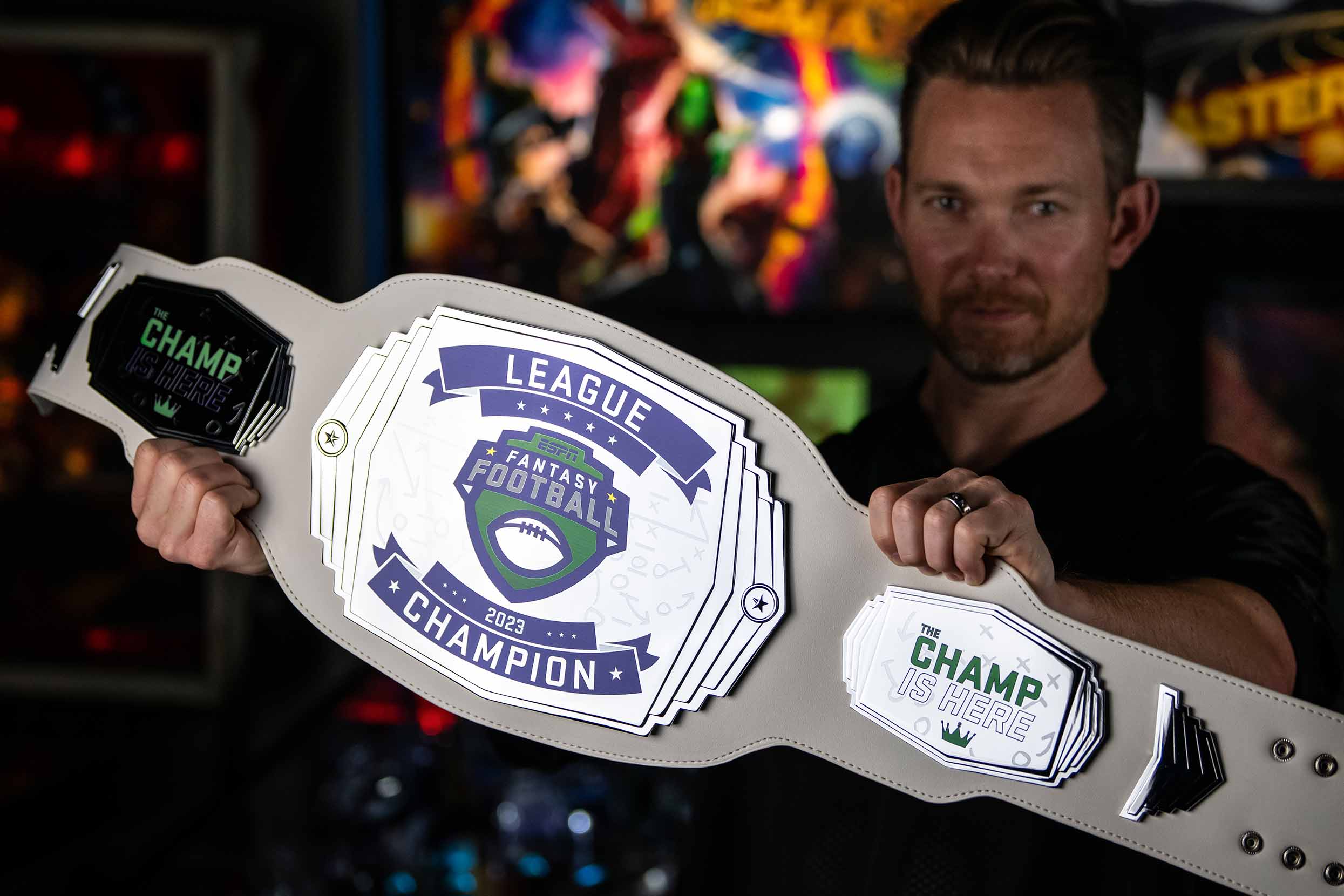 ESPN 6lb Fantasy Football Custom Championship Belt - Image 5