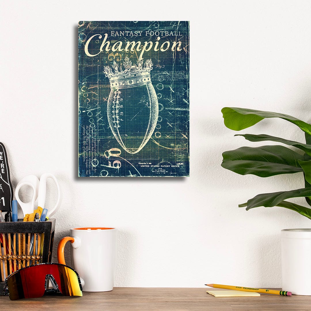 Fantasy Football Patent Blueprint - Metal Wall Art - Image 8
