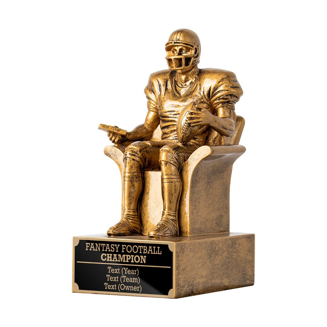 9.5" Custom Fantasy Football Trophy - Armchair Quarterback