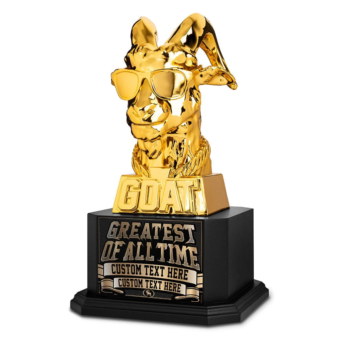 13.5" Greatest of All Time Custom GOAT Trophy