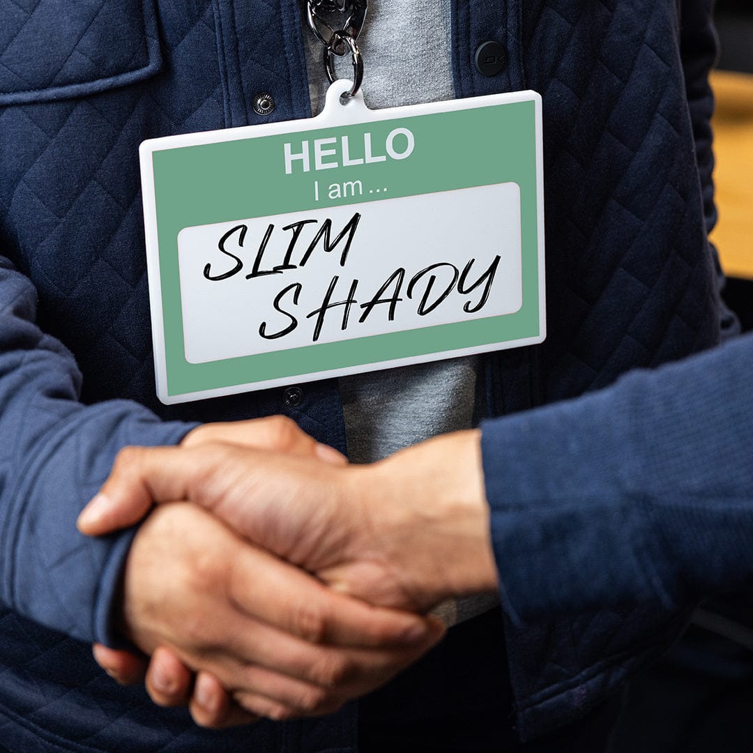 "Hello I Am" Customizable Dry Erase Acrylic Chain - Image 3