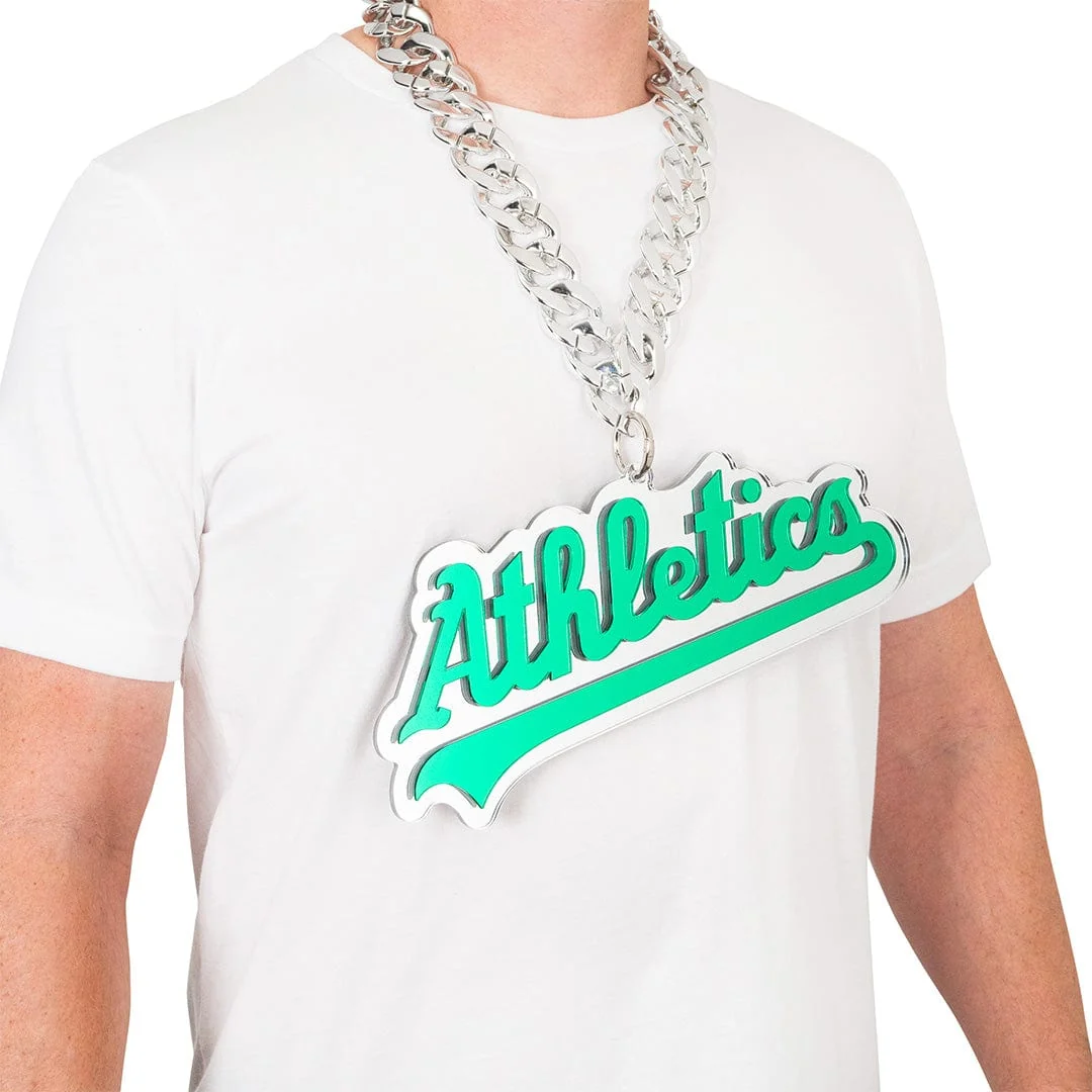 Las Vegas Athletics Script Logo MLB Chromatic Turnover Chain