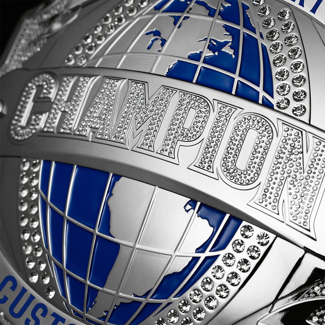 Blinged Out 7lb Custom Championship Belt - Platinum - Image 6