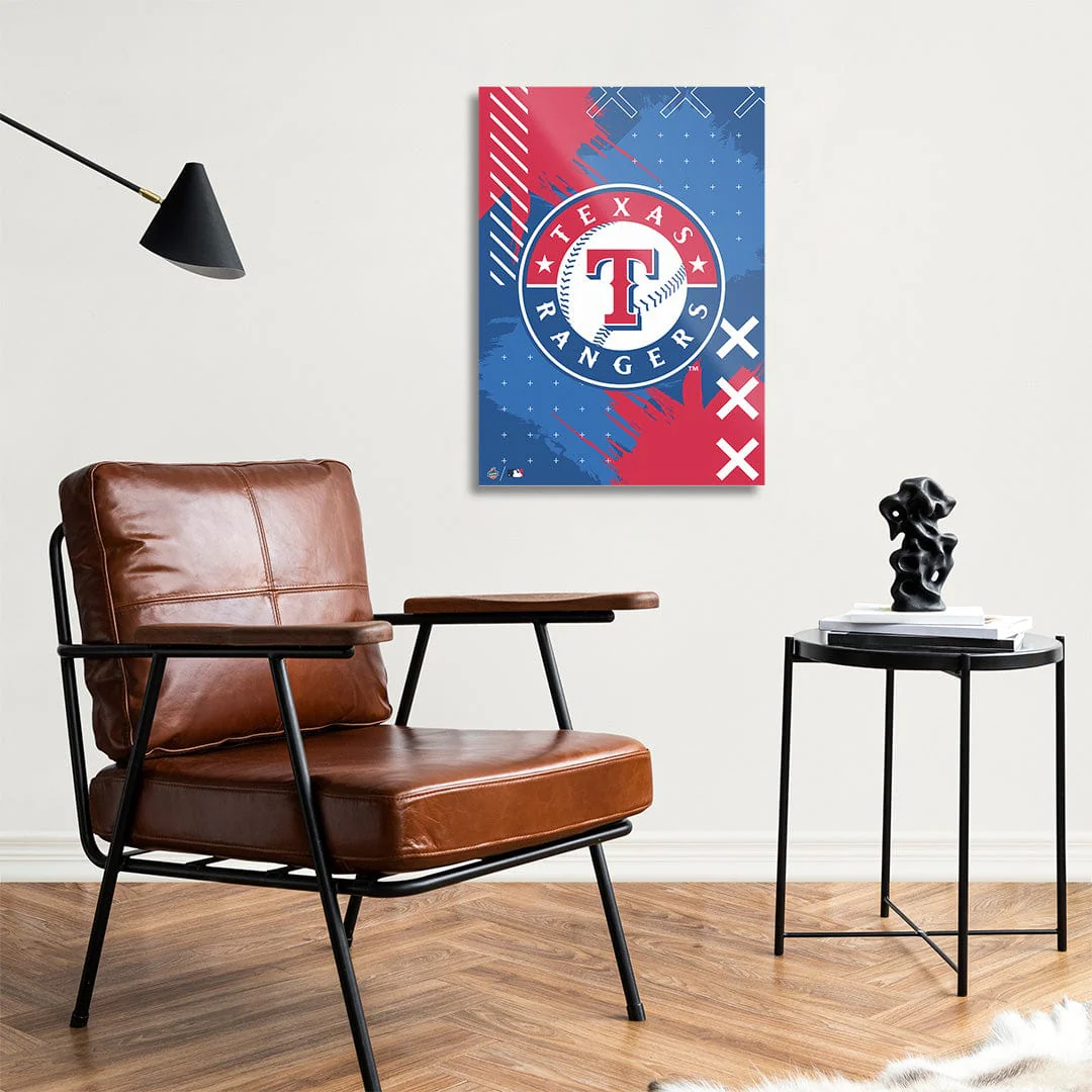 Texas Rangers Stitch Logo - Metal Wall Art - Image 3