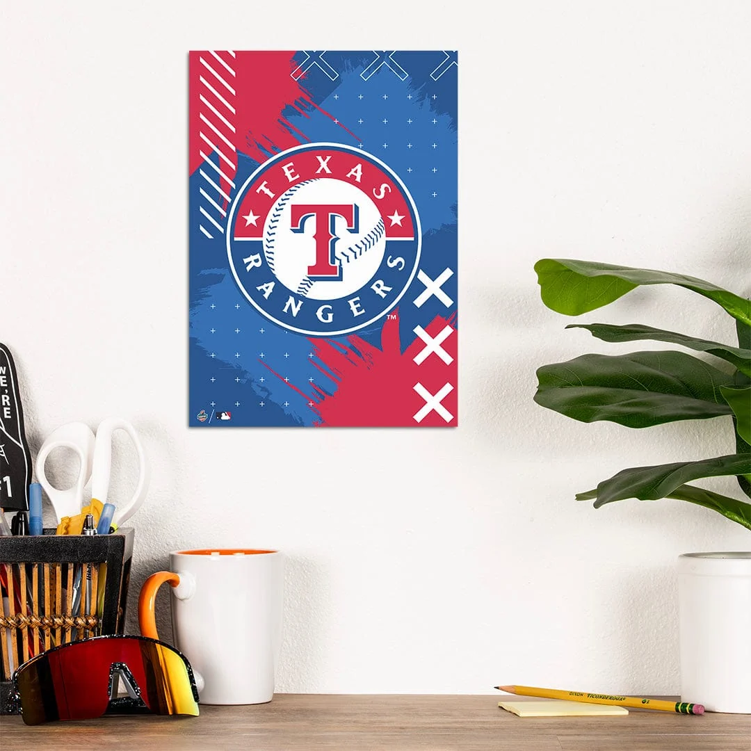 Texas Rangers Stitch Logo - Metal Wall Art - Image 4