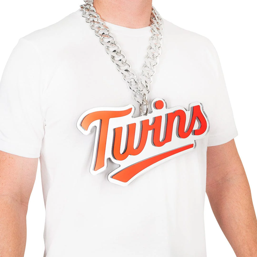 Minnesota Twins Script Logo MLB Chromatic Turnover Chain