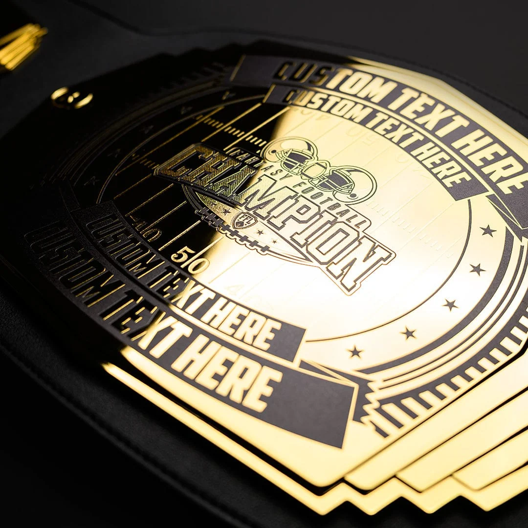 Fantasy Football 6lb Custom Championship Belt - Helmets - Image 3
